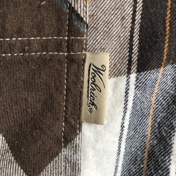 Woolrich Flannel Shirt XL Front Pocket 100% Cotton - Picture 3 of 7